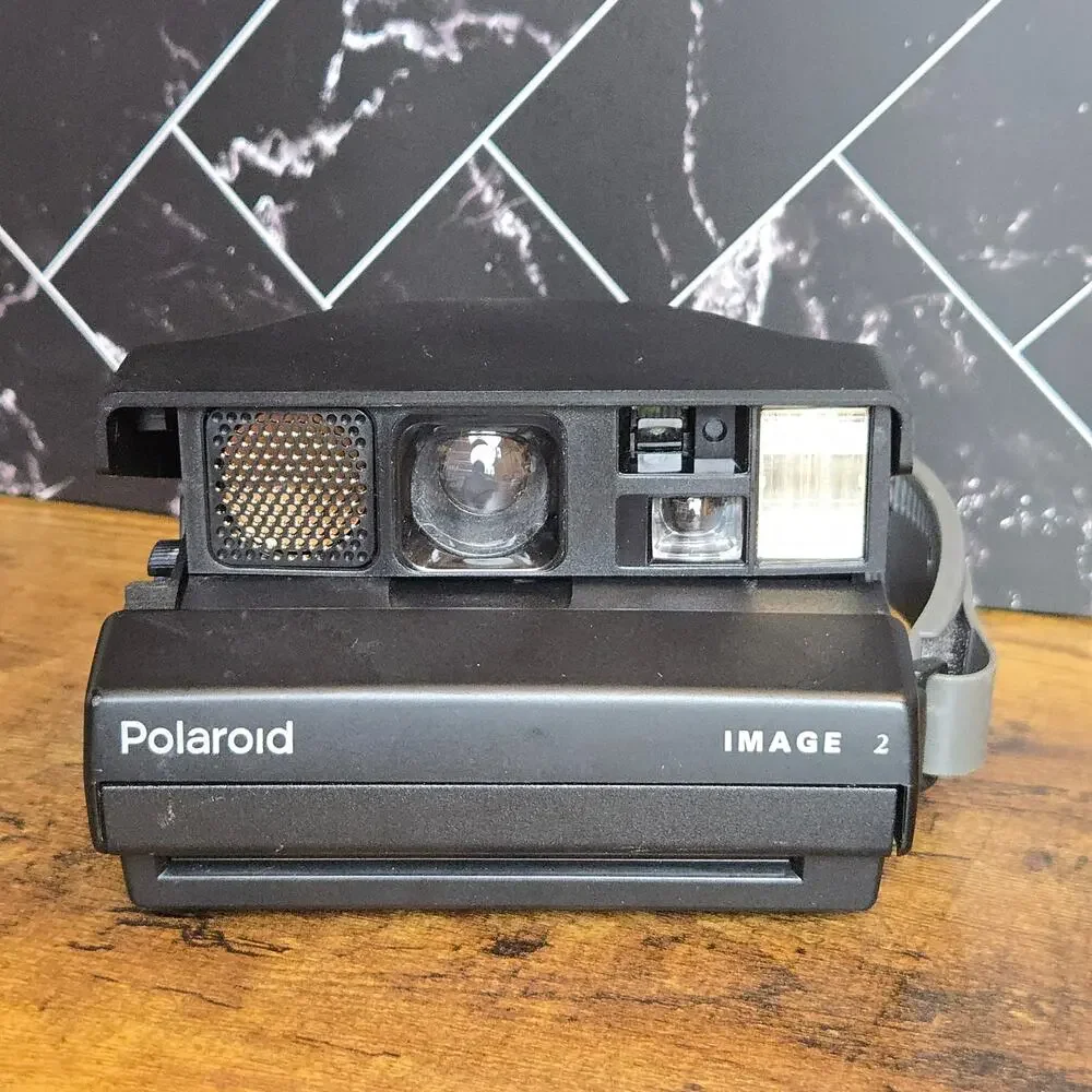 Vintage Polaroid Image 2 Spectra Instant Film Camera Black Gray Untested